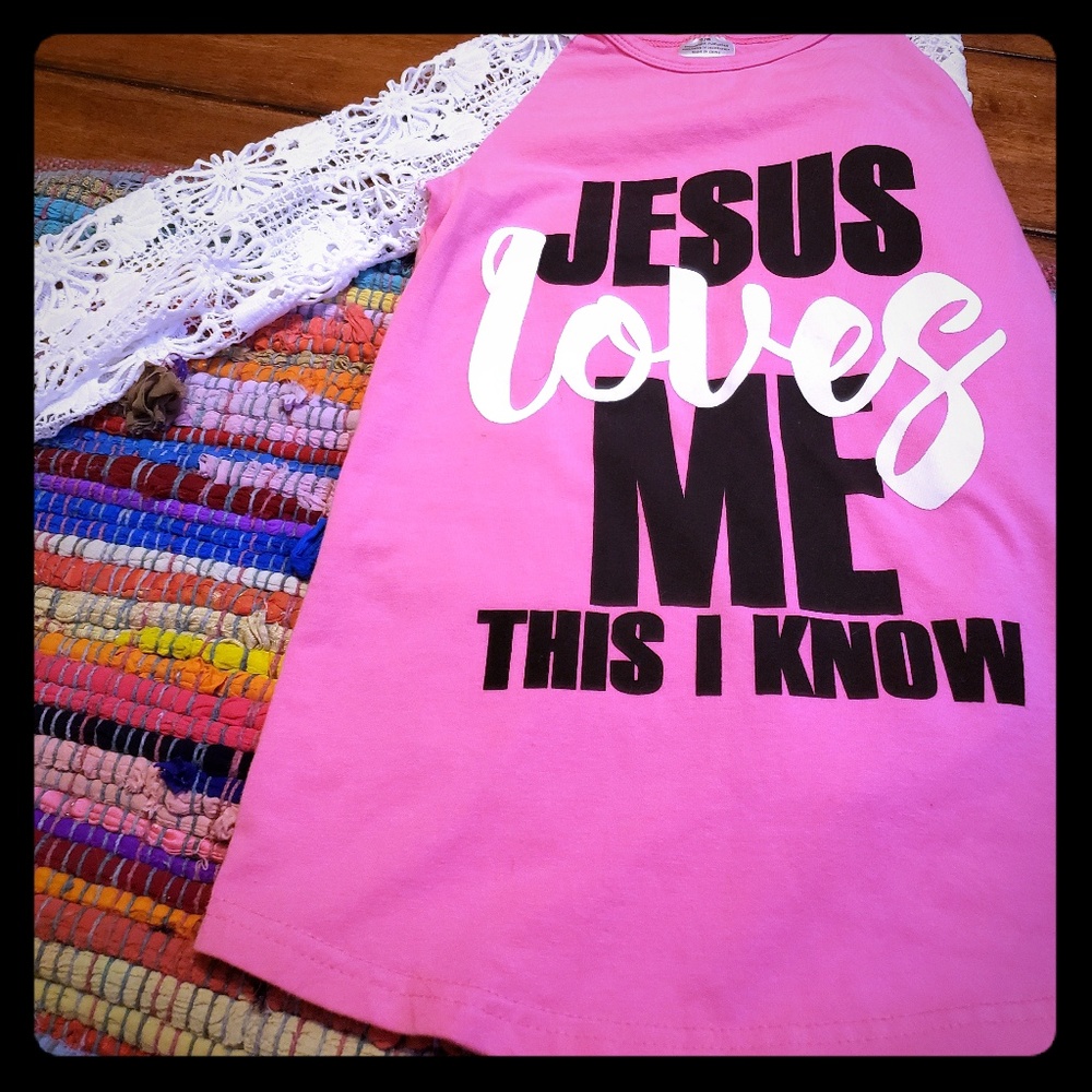 Kids girls 7/8 baseball style shirt